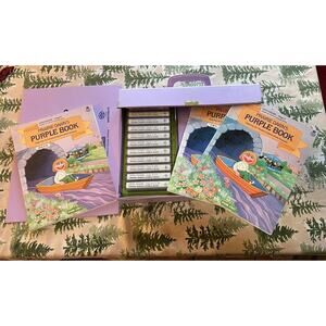 RARE VINTAGE 1985 OPEN SESAME PRAIRIE DAWN'S PURPLE BOOK ESL Chinese Set Oxford